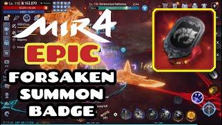 Mir4 Epic Forsaken Summon Badge (Demonclad Nefariox) - Surprise EPIC DRAGON CLAW