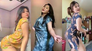 cewek cantik jago goyang tiktok viral terbaru | tante pemersatu bangsa hot seksi berdaster