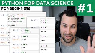 Python for Data Science #1 (Tutorial for Beginners): Variables, Data Types, Operators