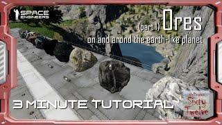 Ores (part 1) - Space Engineers 3 Minute Tutorial