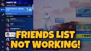 How To Fix The Friends List Not WORKING/BUG! (Season 2)