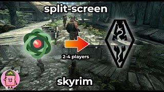 How to Play Skyrim Split-Screen  | Local Multiplayer on Skyrim | Nucleus Co-op Tutorial