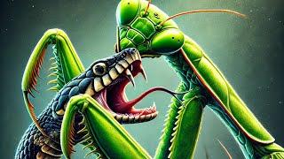 The Mantis King Eats Little Snakes 