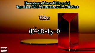 solve(D^2-4D+1)y=0|homogeneous linear differential equation