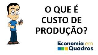 CUSTO DE PRODUCAO - Aprenda em 90 segundos!