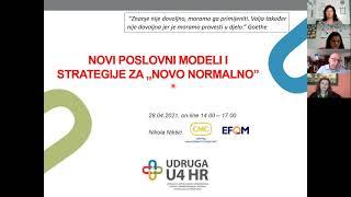 U4HR Webinar - Novi poslovni modeli i strategije za novo normalno