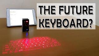 Laser projection keyboard review with speed tests!