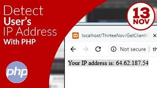 How to detect and get user or client's IP address with PHP