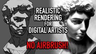 Art Tutorial REALISTIC RENDERING | PAINT WITHOUT AIRBRUSH