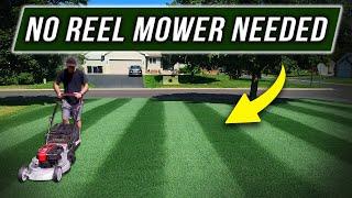 Get a Golf Course Lawn with a ROTARY MOWER!