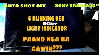 Sony Bravia 6 times blinking red light , 3 times logo sony and then blinking . #inverterProtect