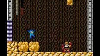 Megaman 1: Gutsman battle, no damage & buster only