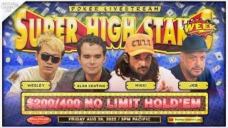 SUPER HIGH STAKES WEEK!! $200/400/800 w/ Mikki, Alan Keating, Hanks, Wesley, Ryusuke (PART 2 of 3)