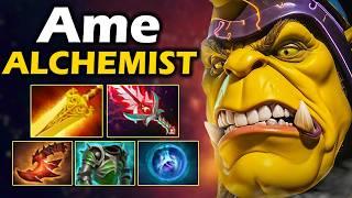 Аме на Алхимике, Лучший Фармер в текущей доте! - Ame Alchemist 7.37 ДОТА 2