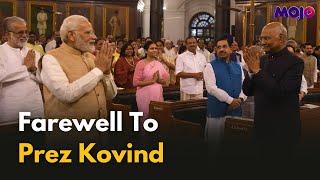 Parliament Hosts Farewell For Outgoing President Ram Nath Kovind At Parliament’s Central Hall