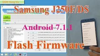 Flash Firmware Samsung J250F Android 7.1.1 by Odin 3.12.7.