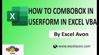 How to use Combo Box in UserForm in Excel VBA