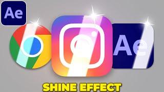 ICON SHINE Effect in After Effects | Light Sweep Effect