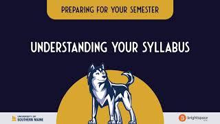 Understanding Your Course Syllabus