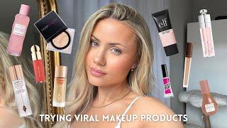 trying out tiktok VIRAL makeup products | are they worth it?