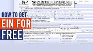 How to Get EIN (Employer Identification Number) for your Business for FREE | Detailed video