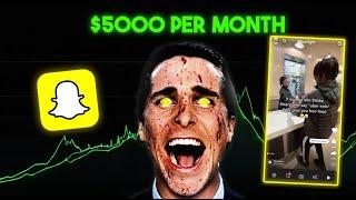 How to make $5000/MONTH from Snapchat SPOTLIGHT!