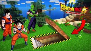 MINECRAFT: ENCONTRE LA CASA/BUNKER SUPER SECRETO DE DRAGON BALL SUPER HERO! | ENCONTRE CASA DE GOKU