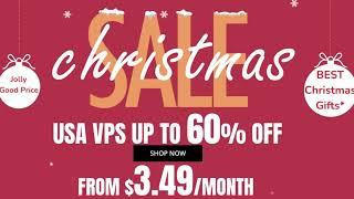 Christmas Sale! US VPS Starting at $3.49/month, Up to 60% Off!