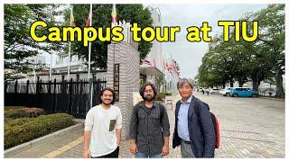 Campus tour at Tokyo International University