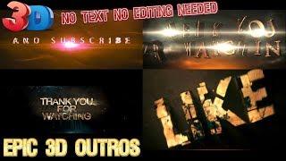 Outro No Text - OUTRO TEMPLATES [NO TEXT], Youtube End Screen, Free Download