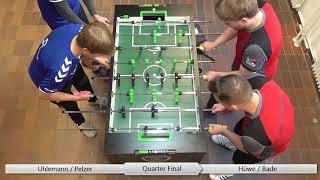 Kickereck Open | Last 8 - Hüwe / Bade vs Uhlemann / Pelzer | Tablesoccer.TV