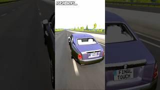 Rolls Royce crash at 230 Km/h simulation India | Beamng drive