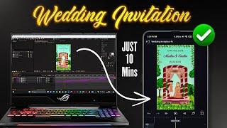 Wedding Invitation Video Editing Tutorial in AlightMotion Like Aftereffects || in Telugu