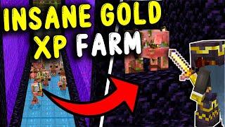 BEST GOLD XP Farm Minecraft Bedrock 1.21!