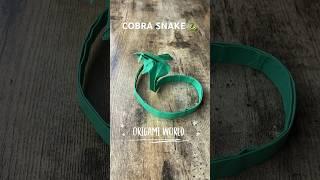 COBRA SNAKE ORIGAMI INSTRUCTIONS | HOW TO MAKE KING COBRA ORIGAMI SNAKE TUTORIAL ORIGAMI WORLD ARTS