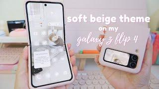 how to make your phone aesthetic ️ soft beige theme 