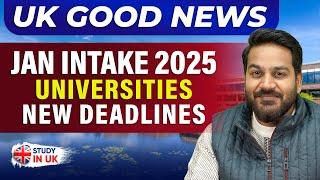 January Intake Universities in UK 2025 Deadlines - Last Date to Apply in UK Universities