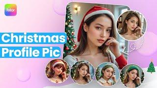 How to Make a Christmas Profile Picture for FREE with AI Art Effects