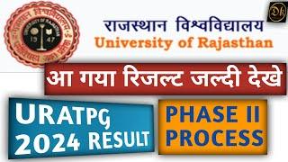 uratpg result 2024|uratpg 2024 application form|rajasthan university pg admission 2024#uratpg #cuet
