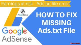 How to Fix Ads.txt File Error in Adsense for Wordpress Websites | 100% Easy Way