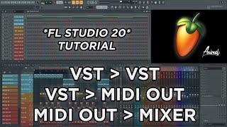 FL STUDIO | Routing VST to VST / Midi Out (Scaler to Serum) & Routing Midi Out Channels to the Mixer