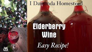 Make Elderberry Wine with this Easy Recipe! Join us @idamandahomestead4221