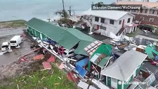 Drone Shows Hurricane Beryl Destruction on Carriacou Island