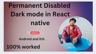 How to disabled dark mode in react native || How to forcefully dark mode disabled in react native