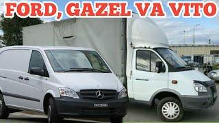 MERS VITO, FORD, GAZEL GRUZOVOY VA OPEL PUL TOPARLAR