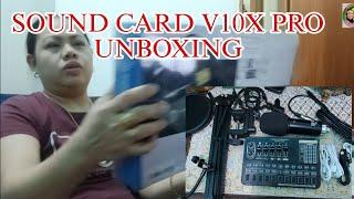 SOUND CARD V10X PRO UNBOXING.