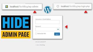 How to Hide WordPress Admin Login Page/URL (Hide WordPress WP-Admin)