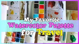 My Favorite GO-TO WATERCOLOR PALETTE for Travel