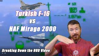 Turkish F-16 vs Hellenic Mirage 2000 Dogfight Video Analysis