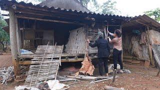 Single mom renovate an old house for free for a poor old woman living alone